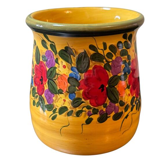 Pier 1 Imports Tuscan Floral Pattern Oversized Mug by Don Swanson by TTU - Picture 2 of 6